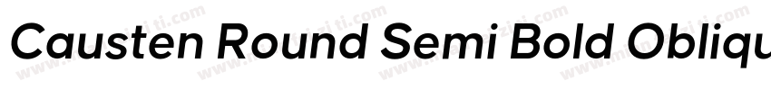 Causten Round Semi Bold Oblique字体转换